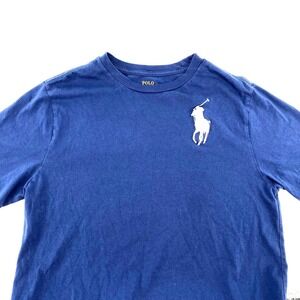 Polo Ralph Lauren Boys Big Pony T Shirt Navy Blue Size XL Casual Preppy